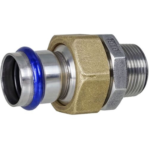 Effebi Press-Verschraubung flachdichtend - 18 mm - 1/2 Zoll AG