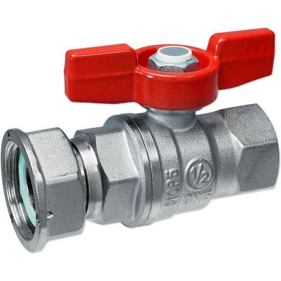 Giacomini Kugelhahn m. Ausgleichsv. 1/2'' IG x 3/4'' IG Überw. Giacomini Kugelhahn m. Ausgleichsv. 1/2'' IG x 3/4'' IG Überw.