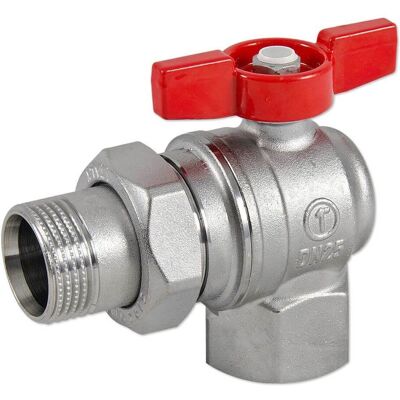 Giacomini Eck-Kugelhahn 3/4'' IG x 3/4'' AG mit Verschraubung Giacomini Eck-Kugelhahn 3/4'' IG x 3/4'' AG mit Verschraubung