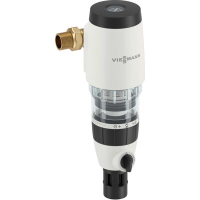 Viessmann Vitoset Hauswasserfilter DN 20 DM, halbautomatischer Rückspülfilter, Druckminderer und Manometer - 7315966 Viessmann Vitoset Hauswasserfilter DN 20 DM, halbautomatischer Rückspülfilter, Druckminderer und Manometer - 7315966