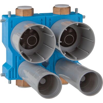 Evenes Wasserzähler-Montageblock ZENNER 2'' für Unterputz-Installation Evenes Wasserzähler-Montageblock ZENNER 2'' für Unterputz-Installation