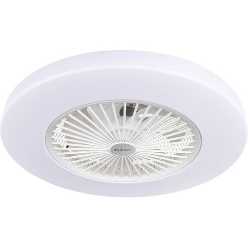 EUROM Deckenventilator mit eingebauter LED-Lampe - Fan LRC, 43W - weiß