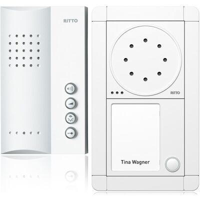 Türsprechanlage Ritto Portier Freisprechstelle für eine Wohneinheit - weiß/weiß Türsprechanlage Ritto Portier Freisprechstelle für eine Wohneinheit - weiß/weiß