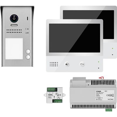 Indexa VT200 Set - Video-Türsprechanlage mit 2 Monitore Indexa VT200 Set - Video-Türsprechanlage mit 2 Monitore