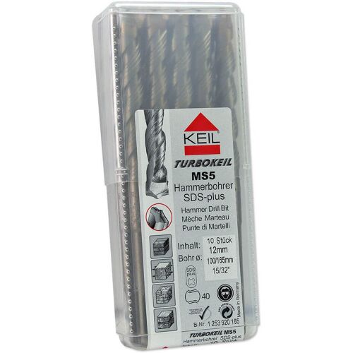 KEIL Hammerbohrer TURBOKEIL MS5 / 10er-Set 12 x 160 x 100mm