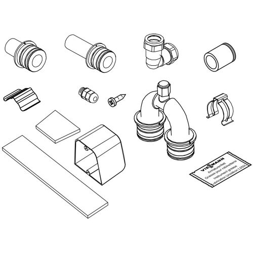 Viessmann Anschluss-Set mit Entlüfterbogen für Vitosol 300-TM - Z015405