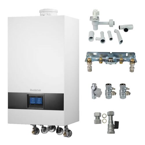 Buderus GB172i.2 KD Logaplus Gas-Brennwert Paket W25 Aufputz mit Regelung BC400 - 20 kW - 7739621324