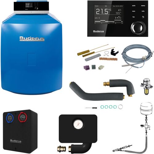 Buderus GB125 Logaplus Öl-Brennwert Heizungspaket K33S mit Regelung RC310, 35 kW