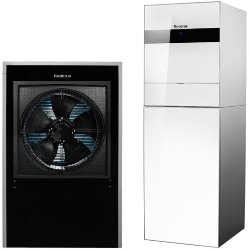 Buderus Luft-Wasser-Wärmepumpe Logatherm WLW196i-6 IR TP120 mit integriertem Pufferspeicher 120l, weiß - 7739616360