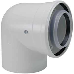 Buderus Luft-/Abgas-Bogen konzentrisch - Ø 80/125 mm - 87° weiß Buderus Luft-/Abgas-Bogen konzentrisch - Ø 80/125 mm - 87° weiß