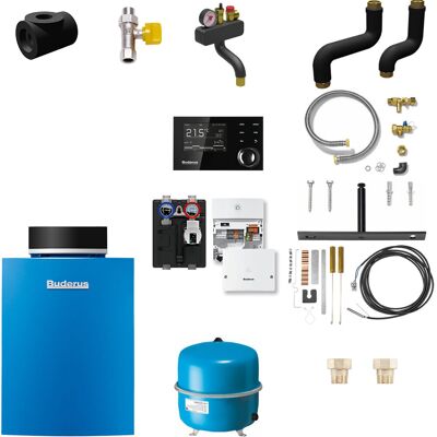Buderus GB212 Logaplus Gas-Brennwert Heizungspaket K60S mit Regelgerät & Zubehör - 30 kW - 7739610440 Buderus GB212 Logaplus Gas-Brennwert Heizungspaket K60S mit Regelgerät & Zubehör - 30 kW - 7739610440