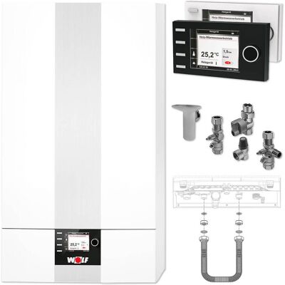 WOLF CGB-2 20kW Gasbrennwert + Modul & Zubehör - 8615009F WOLF CGB-2 20kW Gasbrennwert + Modul & Zubehör - 8615009F