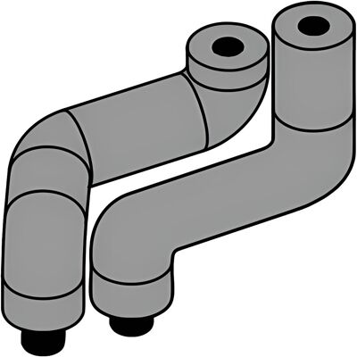 Viessmann Anschluss-Set für Konsole Bodenmontage ohne Wanddurchführung - ZK06020 Viessmann Anschluss-Set für Konsole Bodenmontage ohne Wanddurchführung - ZK06020