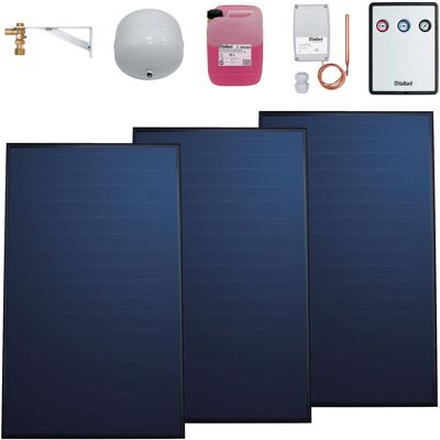 VAILLANT Solarthermie-Paket 9.607/6 - 3 Kollektoren VFK 155 V zur solaren Nachrüstung - 7,53 m² - 0010042389 VAILLANT Solarthermie-Paket 9.607/6 - 3 Kollektoren VFK 155 V zur solaren Nachrüstung - 7,53 m² - 0010042389