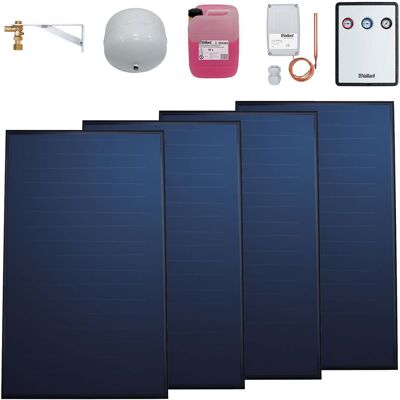 VAILLANT Solarthermie-Paket 9.611/5 - 4 Kollektoren VFK 155 V zur solaren Nachrüstung - 10,04 m² - 0010042390 VAILLANT Solarthermie-Paket 9.611/5 - 4 Kollektoren VFK 155 V zur solaren Nachrüstung - 10,04 m² - 0010042390