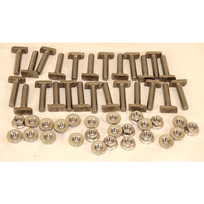 WOLF Hammerkopfschrauben M10 - Set 25 Stück - 2485020 WOLF Hammerkopfschrauben M10 - Set 25 Stück - 2485020