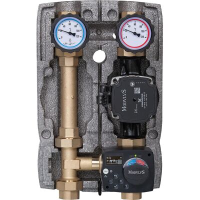 Evenes Heizkreisset Easyflow DN 25 (1''), 3-Wege-Mischer mit Stellmotor ACD10, Grundfos UPM3 Hybrid 25-70 Evenes Heizkreisset Easyflow DN 25 (1''), 3-Wege-Mischer mit Stellmotor ACD10, Grundfos UPM3 Hybrid 25-70