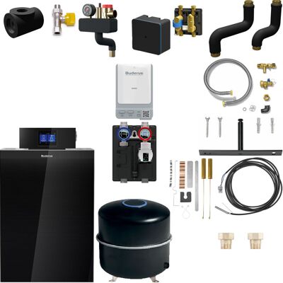Buderus KB192i.2 Logaplus Gas-Brennwert Heizungspaket K76S mit Regelgerät & Zubehör - 30 kW - 7739622611 Buderus KB192i.2 Logaplus Gas-Brennwert Heizungspaket K76S mit Regelgerät & Zubehör - 30 kW - 7739622611