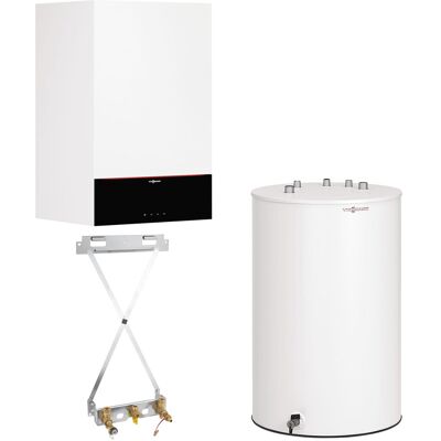 Viessmann Gas-Brennwert-Paket Vitodens 200-W 11 kW mit Warmwasserspeicher Vitocell 100-W CUGB 120 L Viessmann Gas-Brennwert-Paket Vitodens 200-W 11 kW mit Warmwasserspeicher Vitocell 100-W CUGB 120 L