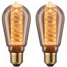 Paulmann 5068 Leuchtmittel Bundle 2x LED ST64 Innenkorb Spirale gold E27 1800K 200lm