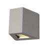 SLV Out Beam Wandleuchte LED 3000K Beam up/Flood down silbergrau IP44