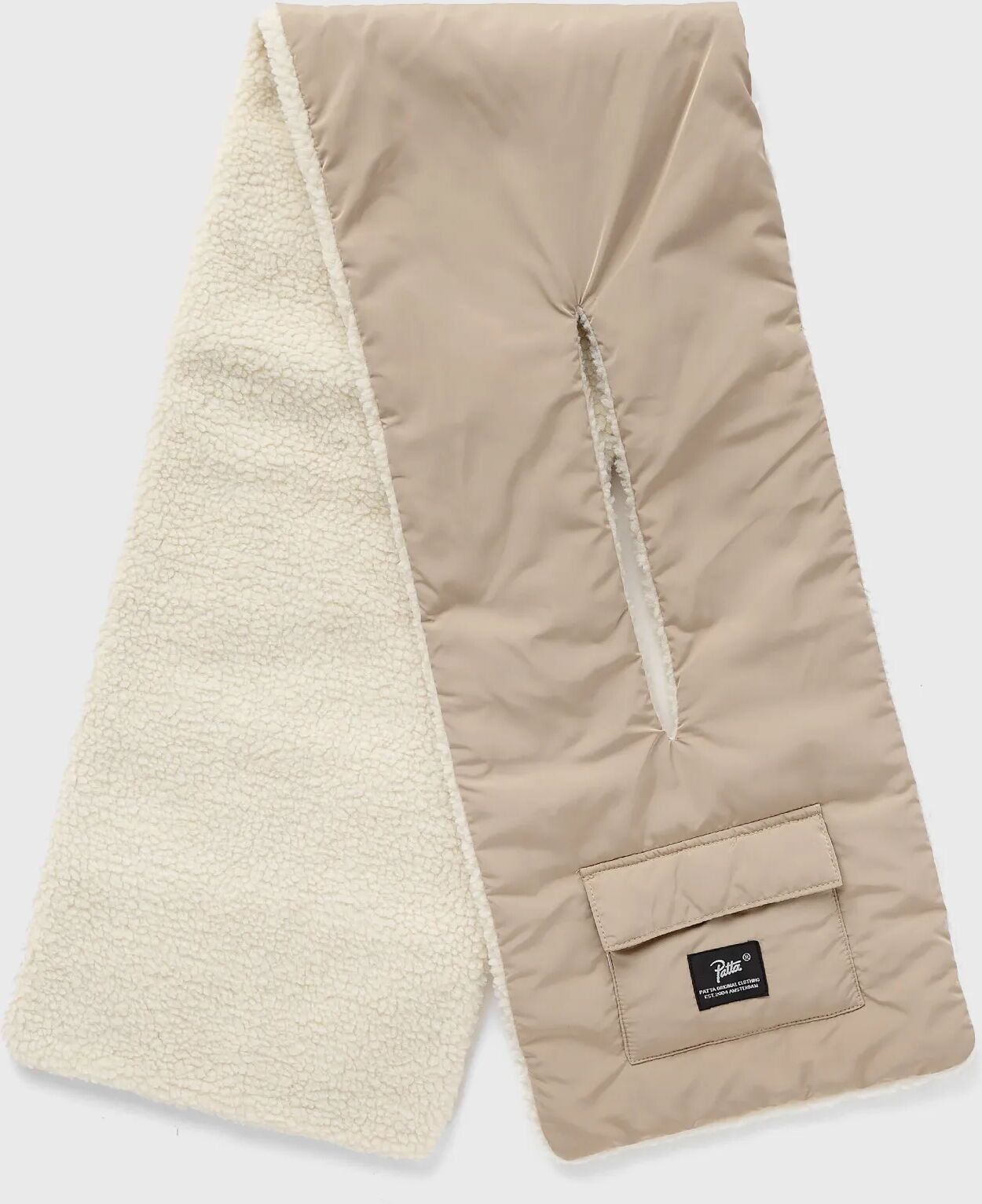 PATTA REVERSIBLE SHERPA FLEECE SCARF men Scarves beige in Größe:ONE SIZE