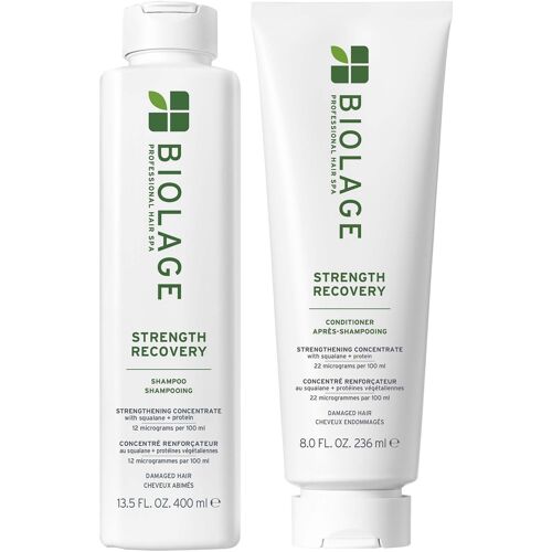 Biolage Strength Recovery Shampoo 400ml and Conditioner 236ml Duo