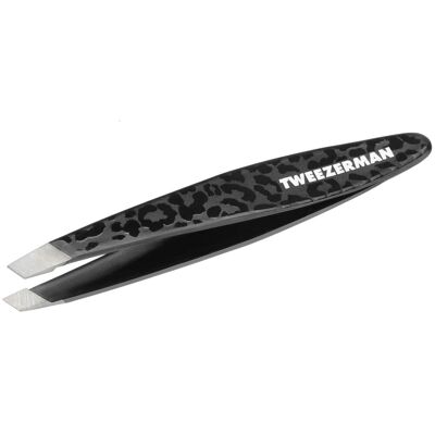 Tweezerman Mini Pinzette schräger Kopf Schwarz Leopard Tweezerman Mini Pinzette schräger Kopf Schwarz Leopard
