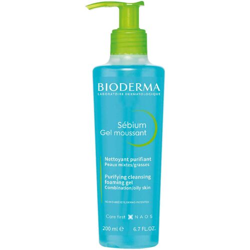Bioderma Sébium Reinigendes Schäumendes Gel für Fettige bis zu Unreinheiten Neigende Haut 200 ml