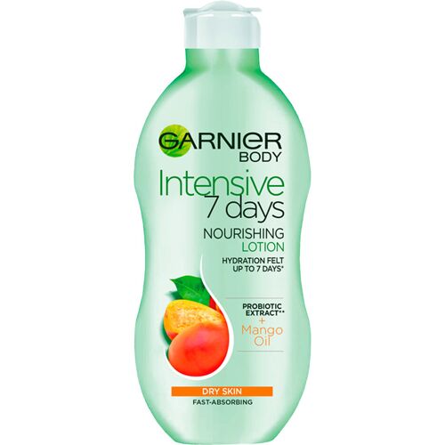 Garnier Intensive 7 Days Mango Probiotic Extract Bodylotion für Trockene Haut 400 ml