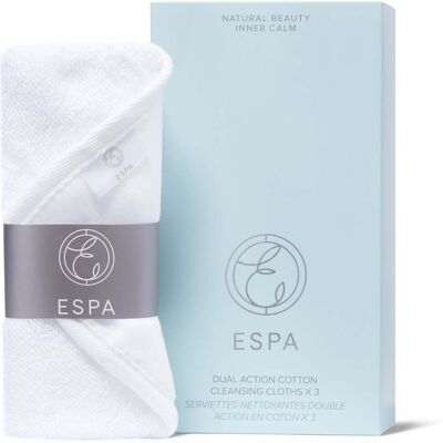 ESPA Dual Action Cotton Cleansing Cloths (Set of 3) ESPA Dual Action Cotton Cleansing Cloths (Set of 3)