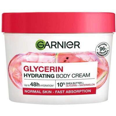Garnier Body Superfood, Feuchtigkeitsspendende Gel-Creme, Wassermelone und Hyaluronsäure 380 ml Garnier Body Superfood, Feuchtigkeitsspendende Gel-Creme, Wassermelone und Hyaluronsäure 380 ml