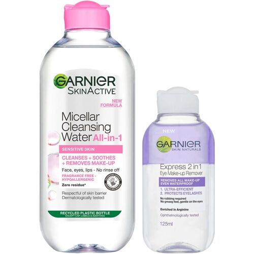 Garnier Micellar Water and Makeup Remover for Sensitive Skin Kit Exclusive