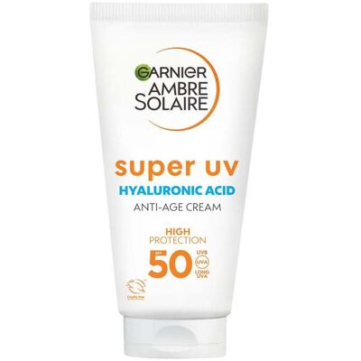Garnier Ambre Solaire Anti-Age Super UV-Gesichtsschutz LSF 50 Creme 50 ml Garnier Ambre Solaire Anti-Age Super UV-Gesichtsschutz LSF 50 Creme 50 ml