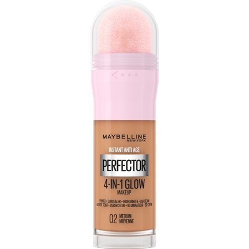 Maybelline Instant Anti Age Perfector 4-in-1 Glow Primer, Concealer, Highlighter, BB-Creme 20 ml (Verschiedene Farbtöne) - Medium