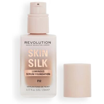 Makeup Revolution Silk Serum-Foundation 23 ml (Verschiedene Farbtöne) - F12 Makeup Revolution Silk Serum-Foundation 23 ml (Verschiedene Farbtöne) - F12