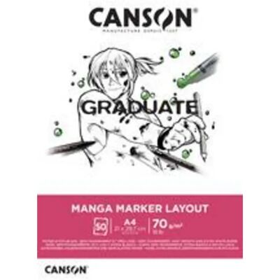 CANSON Manga Marker Layout Block, DIN A4,50 Blatt, 70g/m2 CANSON Manga Marker Layout Block, DIN A4,50 Blatt, 70g/m2
