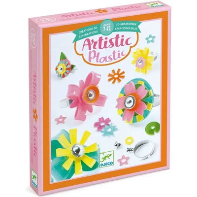 Djeco Künstlerische Kunststoff-Ringkollektion - Schmuckset für Kinder Djeco Künstlerische Kunststoff-Ringkollektion - Schmuckset für Kinder