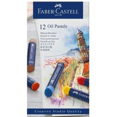 Faber-Castell Ölpastellkreiden, 12er Etui Faber-Castell Ölpastellkreiden, 12er Etui