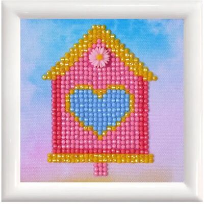 Pracht Diamond Dotz Bild süßes Zuhause mit weißem Rahmen, ca. 9,5 x 9,5 cm Pracht Diamond Dotz Bild süßes Zuhause mit weißem Rahmen, ca. 9,5 x 9,5 cm