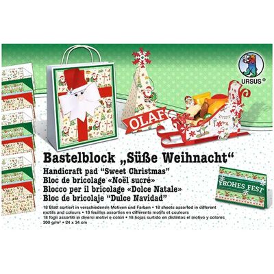 URSUS Bastelblock Süße Weihnacht URSUS Bastelblock Süße Weihnacht