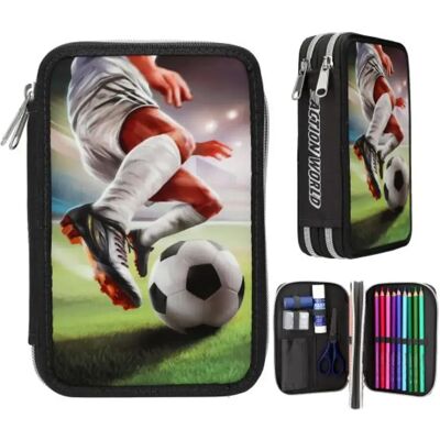 Depesche 0014185 Action World 2 Fach Federtasche Fussball Depesche 0014185 Action World 2 Fach Federtasche Fussball