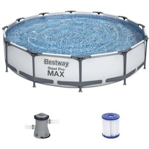 BESTWAY 56416 Frame Pool “Steel Pro™” Set mit Filterpumpe 366x76 cm