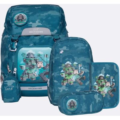 Beckmann Schulrucksack-Set Classic Jungle Game, 6-teilig Beckmann Schulrucksack-Set Classic Jungle Game, 6-teilig