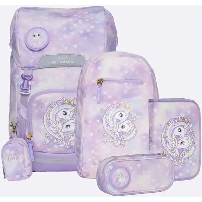 Beckmann Schulrucksack-Set Classic Maxi Set, Unicorn Princess Purple Beckmann Schulrucksack-Set Classic Maxi Set, Unicorn Princess Purple