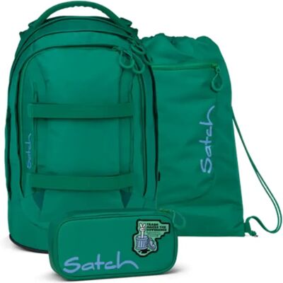 Satch Pack Schulrucksack-Set Fearless Green 30 Liter Satch Pack Schulrucksack-Set Fearless Green 30 Liter