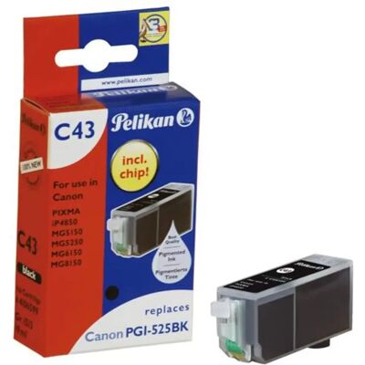 Pelikan Druckerpatrone C43 ersetzt Canon PGI-525, black, 19 ml Pelikan Druckerpatrone C43 ersetzt Canon PGI-525, black, 19 ml