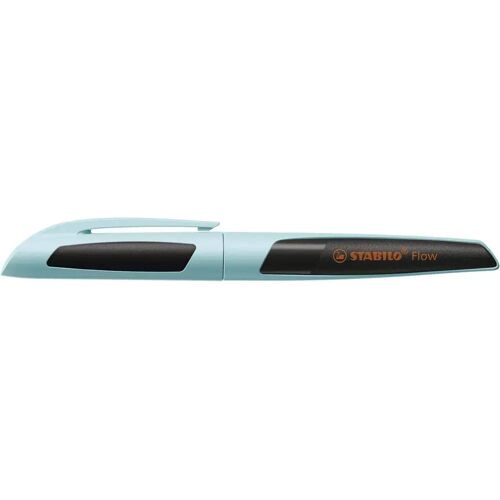 Füller - STABILO Flow SPORTY in hellblau/schwarz - Einzelstift - inklusive Patrone