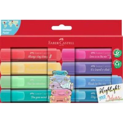 Faber-Castell Textmarker TL 46 Pastell Promo 8er Kartonetui Faber-Castell Textmarker TL 46 Pastell Promo 8er Kartonetui