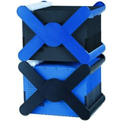 HAN Hängeregistraturkorb X-CROSS, für 35 Mappen, 359 x 269 x 320 mm, blau HAN Hängeregistraturkorb X-CROSS, für 35 Mappen, 359 x 269 x 320 mm, blau